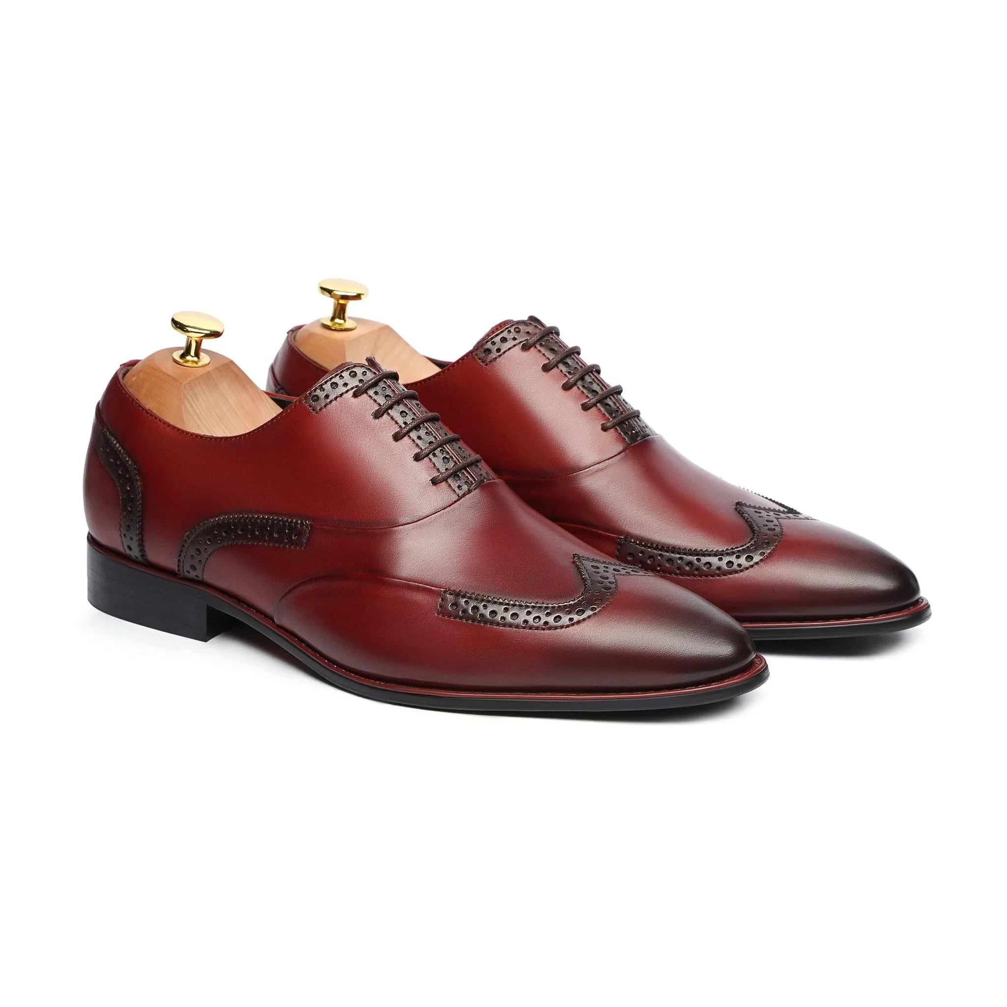 Ankara - Men's Oxblood Calf Leather Oxford Shoe