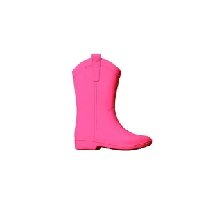 Atomic Pink Kid's All Weather Rubber Cowboy Boots