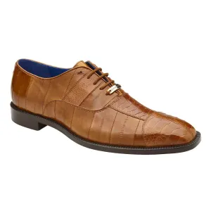 Belvedere Mare Camel Genuine Ostrich & Eel  Men's Oxford