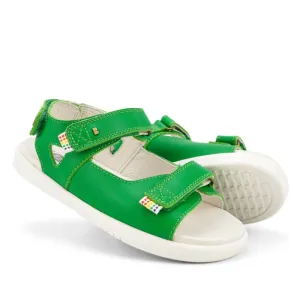 Bobux Kid   Plus Rise Open Toe Sandal Emerald Green 839104