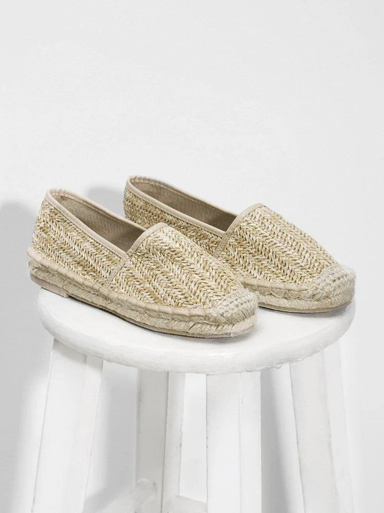 Cap Toe Espadrille Flats