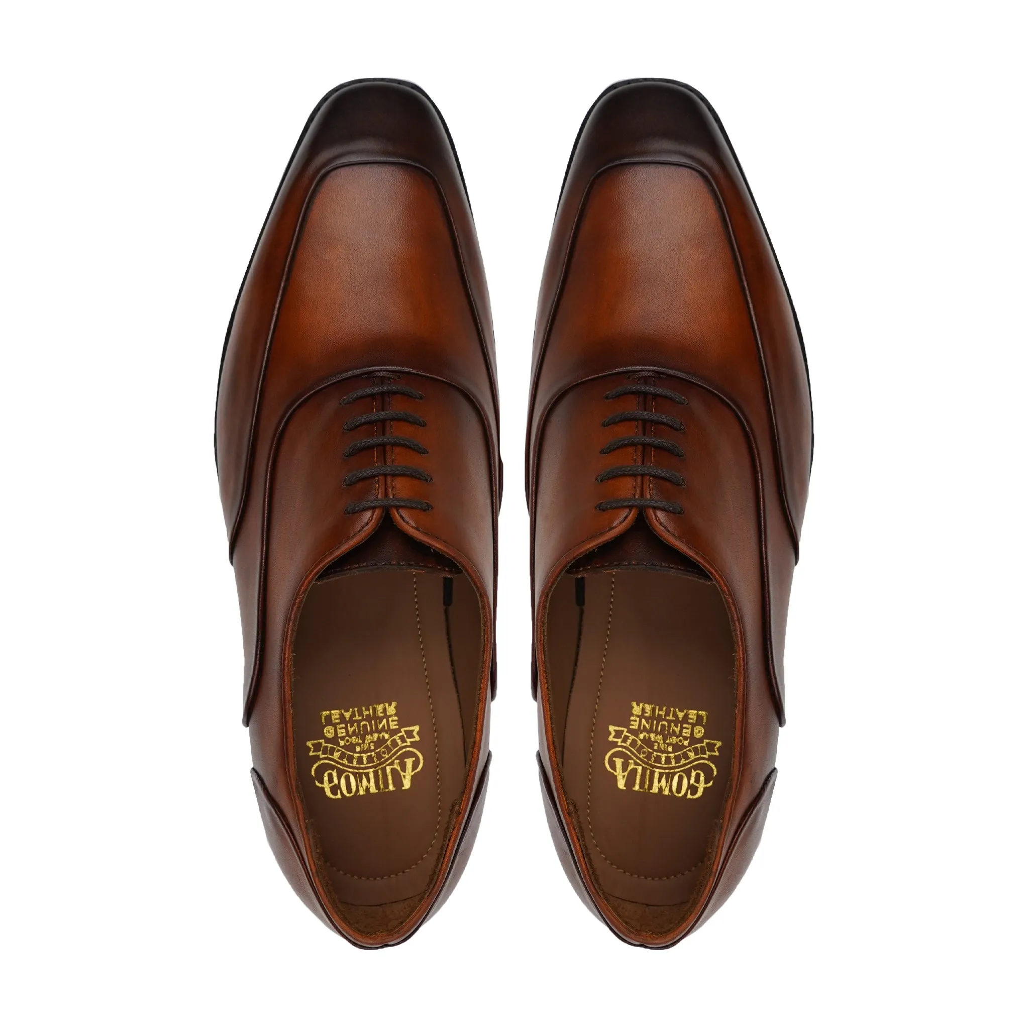 Chiro - Men's Burnished Brown Calf Leather Oxford Shoe