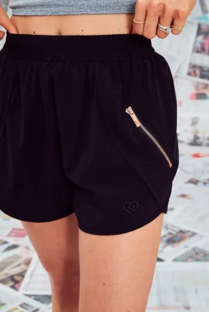 Claudia Dean Noir Warm up shorts