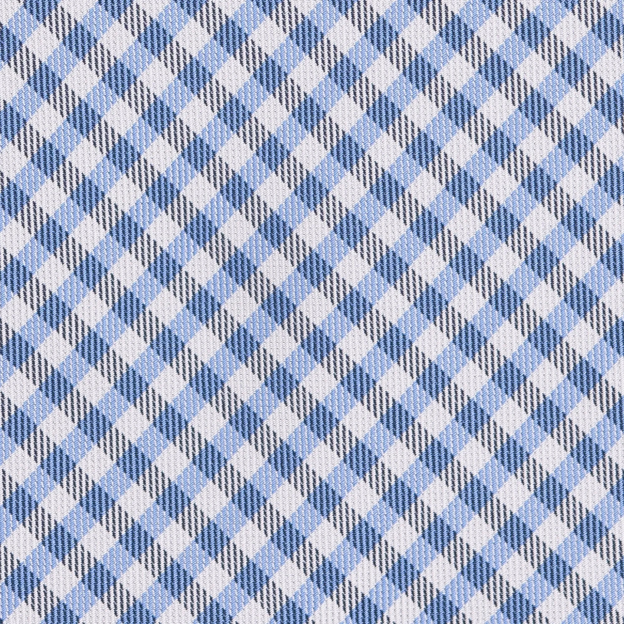 Cravatta in Seta - LIGHT BLUE CHECK SAVILE ROW