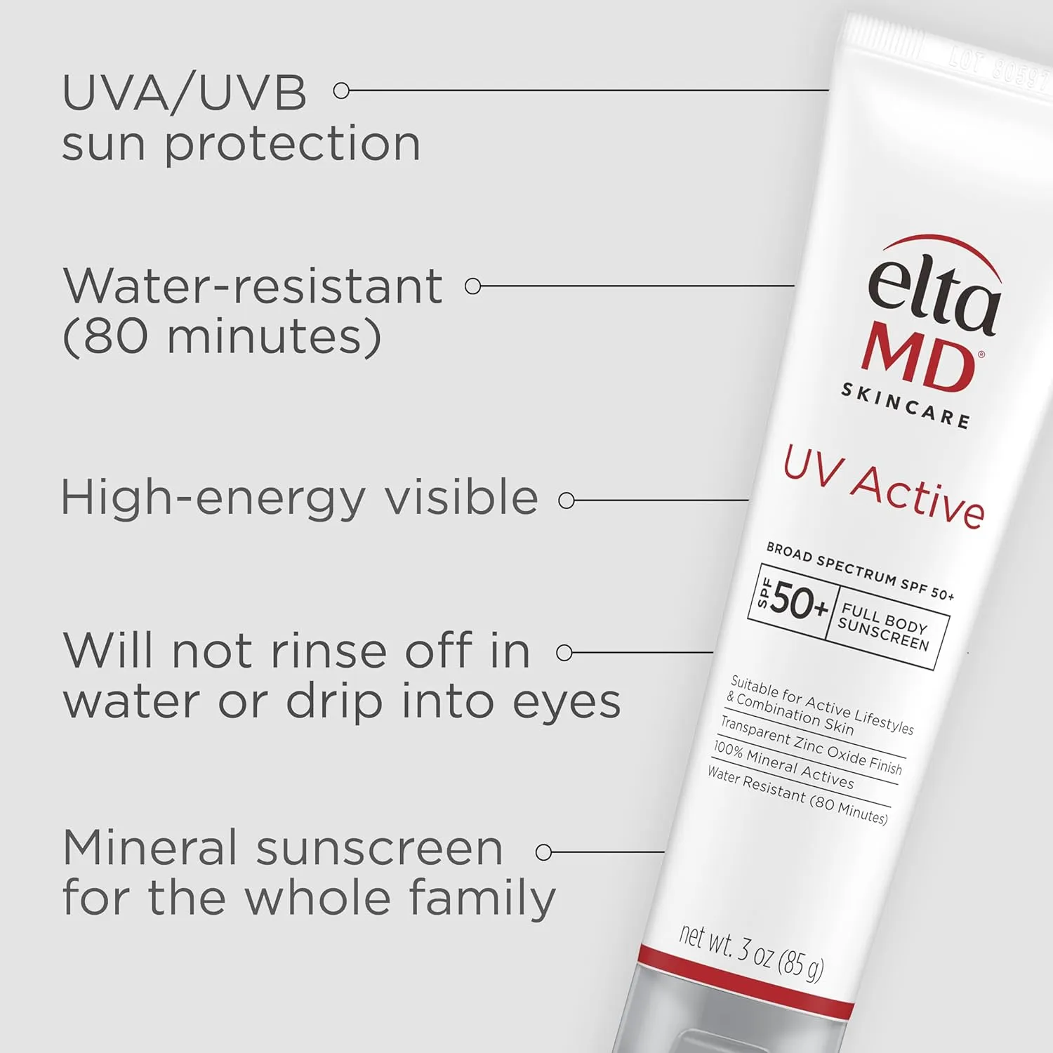 EltaMD UV Active Broad Spectrum SPF 50  (NEW Updated Packaging)