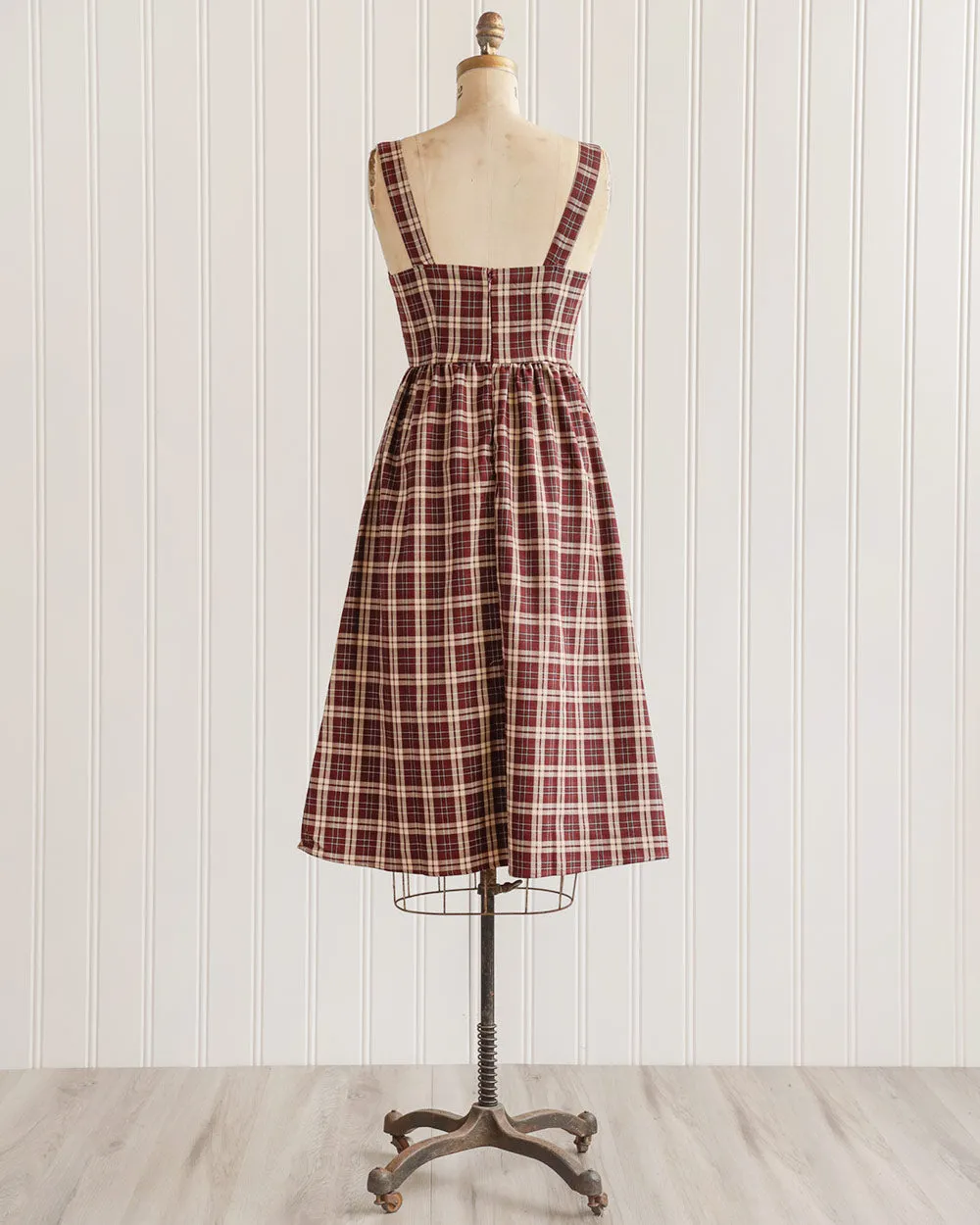 Festive Gathering Plaid Dress