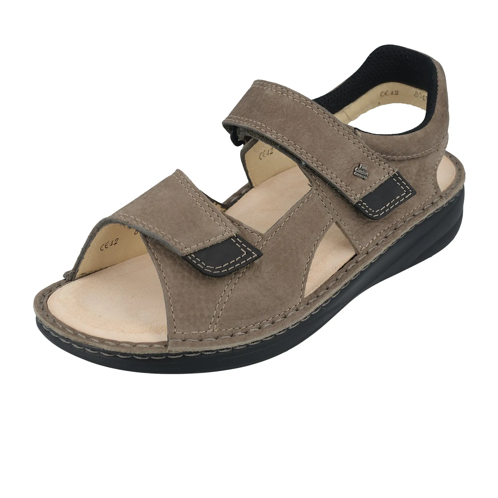 Finn Comfort Skiathos Backstrap Sandal (Men) - Oxi/Black Tango/Buggy