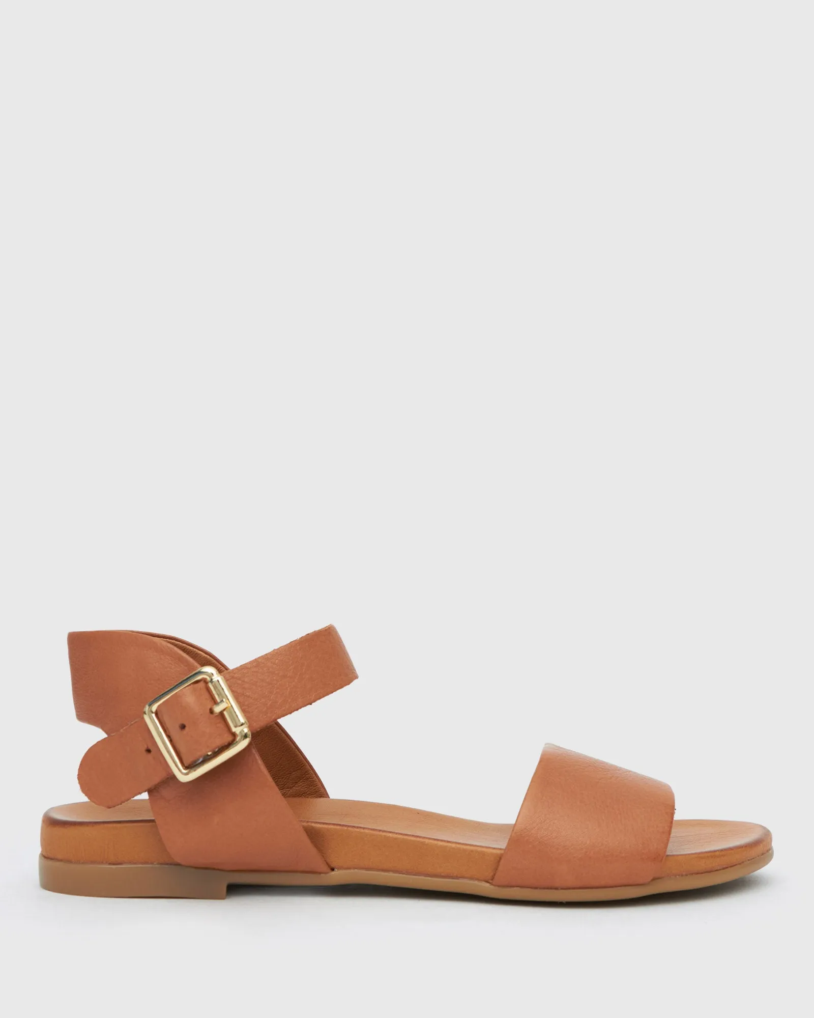 FLIGHT Leather Flat Sandals