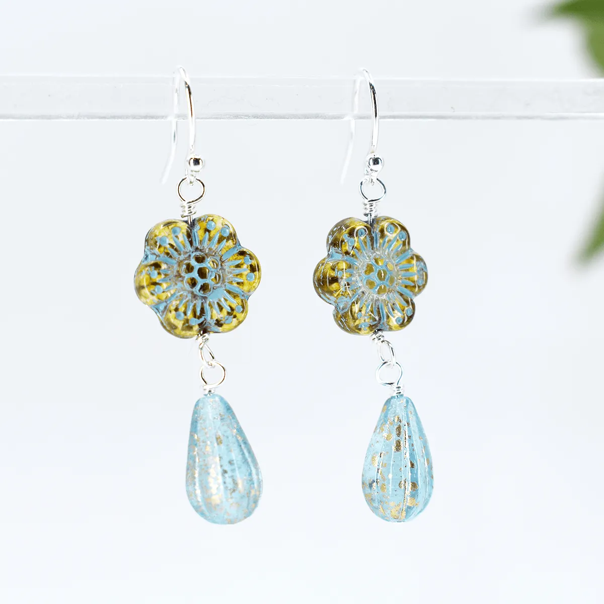 Flower Drop Earrings, Limited Edition