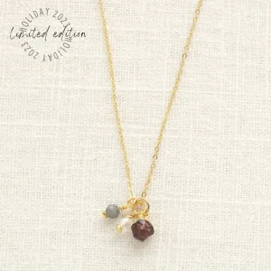 Gold Garnet Nugget Necklace | 2023 Holiday Exclusive