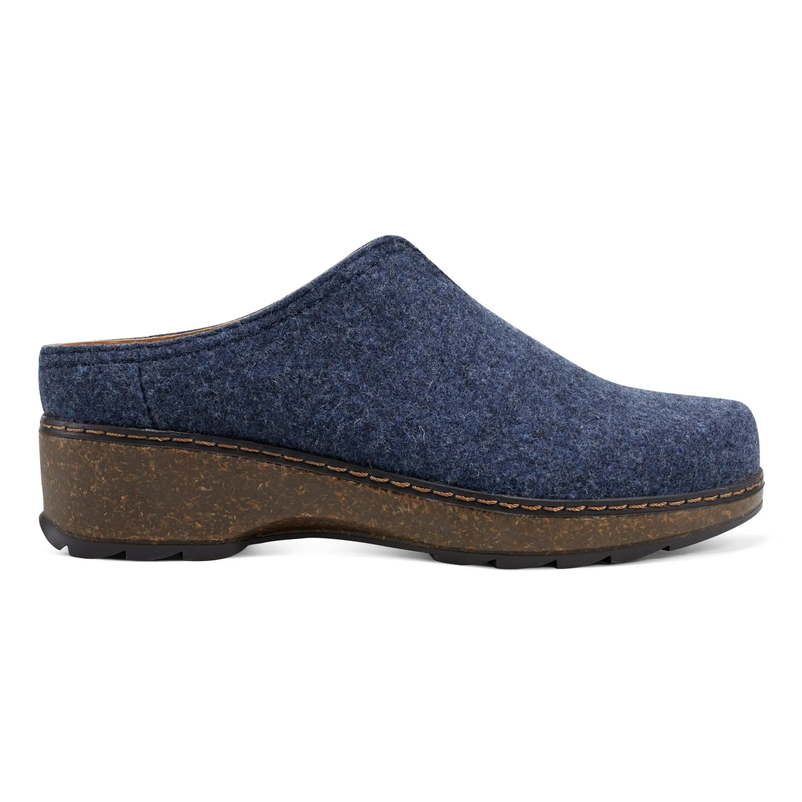 Kolia Round Toe Slip-on Casual Heeled Mules