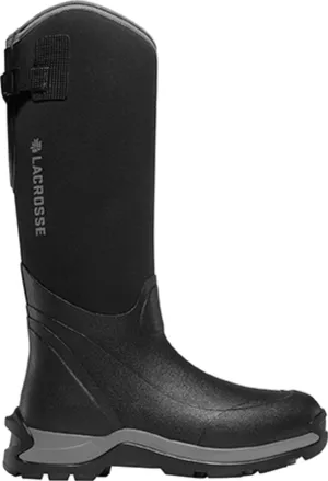 Lacrosse Alpha Thermal Mens Black Rubber 16in CT Fleece Snow Boots