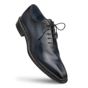 Mezlan Enterprise Blue Calfskin Men’s Plain Toe Shoe