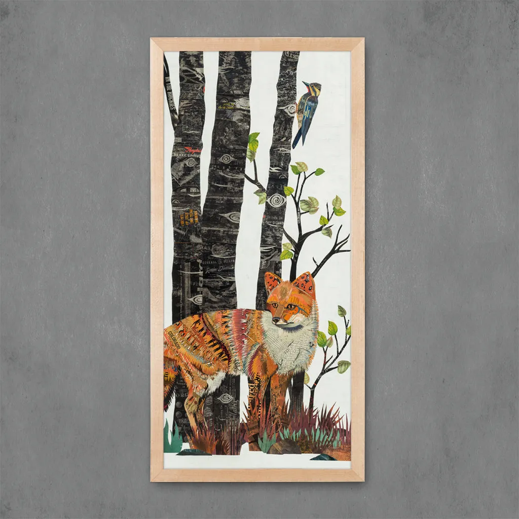 MIDNIGHT FOREST (FOX) limited edition paper print