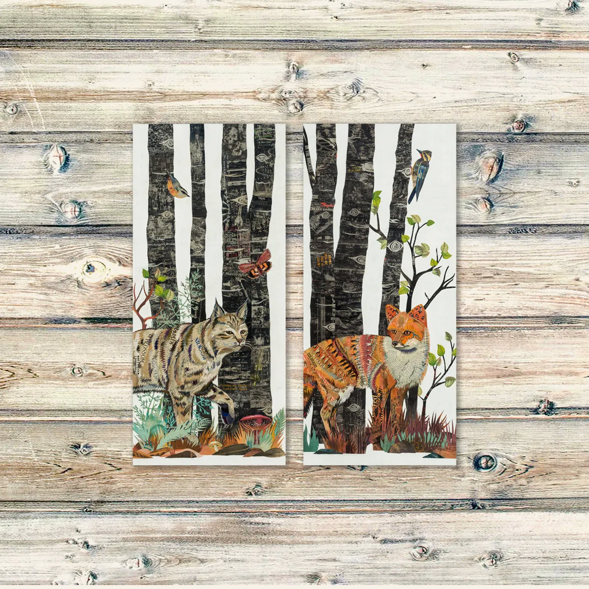 MIDNIGHT FOREST (FOX) limited edition paper print