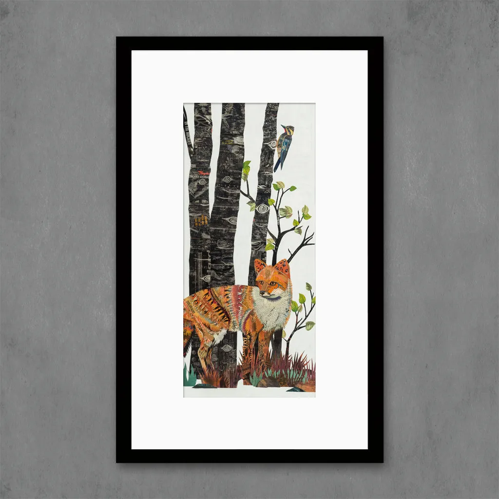 MIDNIGHT FOREST (FOX) limited edition paper print