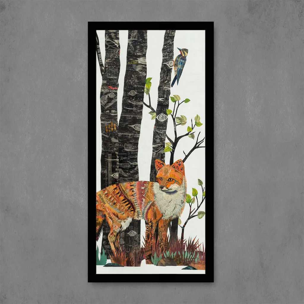 MIDNIGHT FOREST (FOX) limited edition paper print