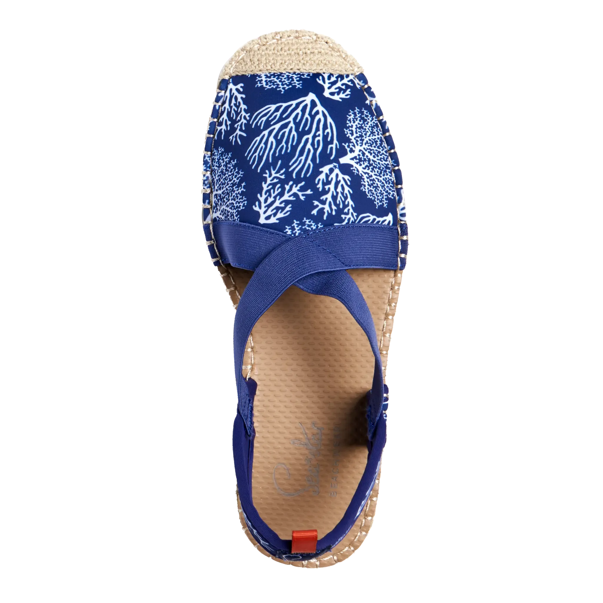 NAVY COASTAL CORAL - WOMENS SEAFARER SLINGBACK