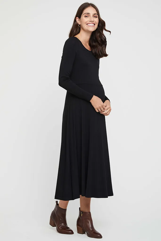 Olivia Maternity Dress - Black