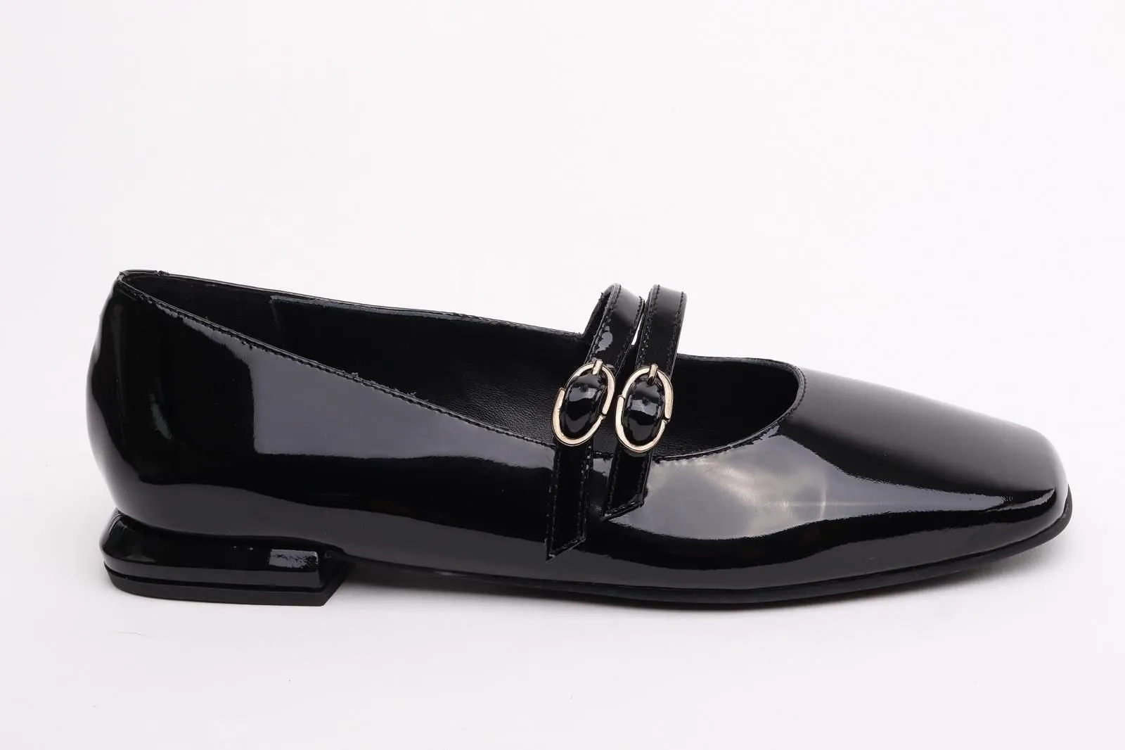 Pedro Miralles Black Patent Mary Jane Ballet Flat