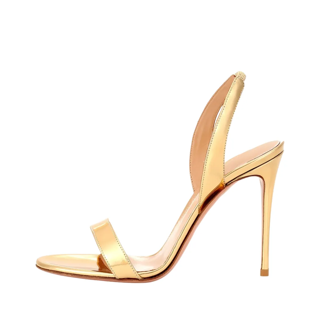 Pre Order:  Open Toe Stiletto Heels Sandals