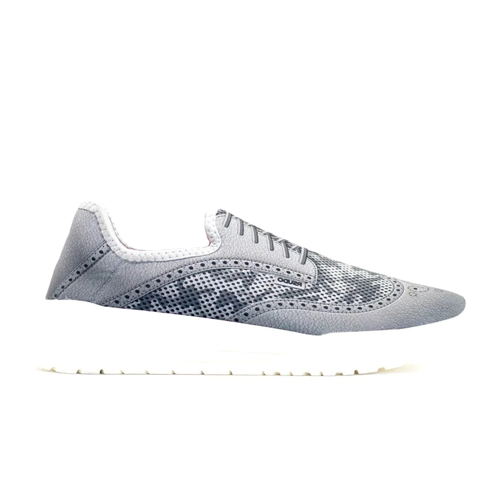 Psudo Wingtip Slip On (Men) - Grey