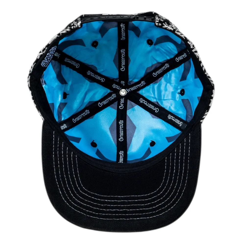 Snowboard Bear Blizzard Snapback Hat