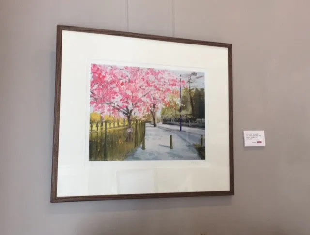 The Purple Lamp Post, Bournville Lane (Framed Print) 5/150