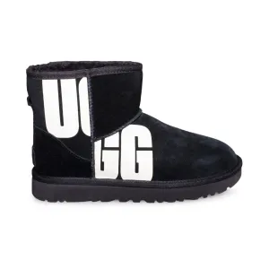 UGG Classic Mini Chopd Black Boots - Women's